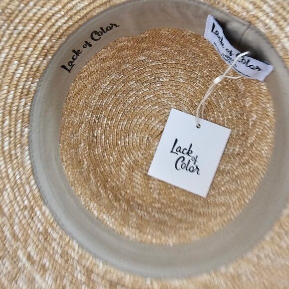 Lack Of Color   The Violette Boater, Natural Straw Hat , size M main image 8